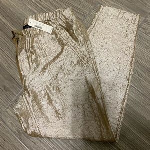 J. Crew Gold Drawstring Dress Jogger